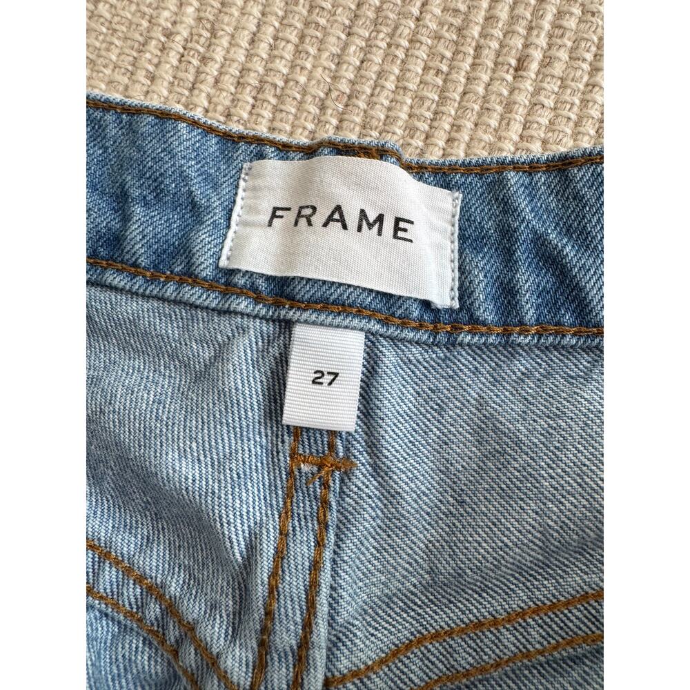 Frame - High Rise Wide Leg Jeans With Hem $284 Size 27 - Picture 3 of 6
